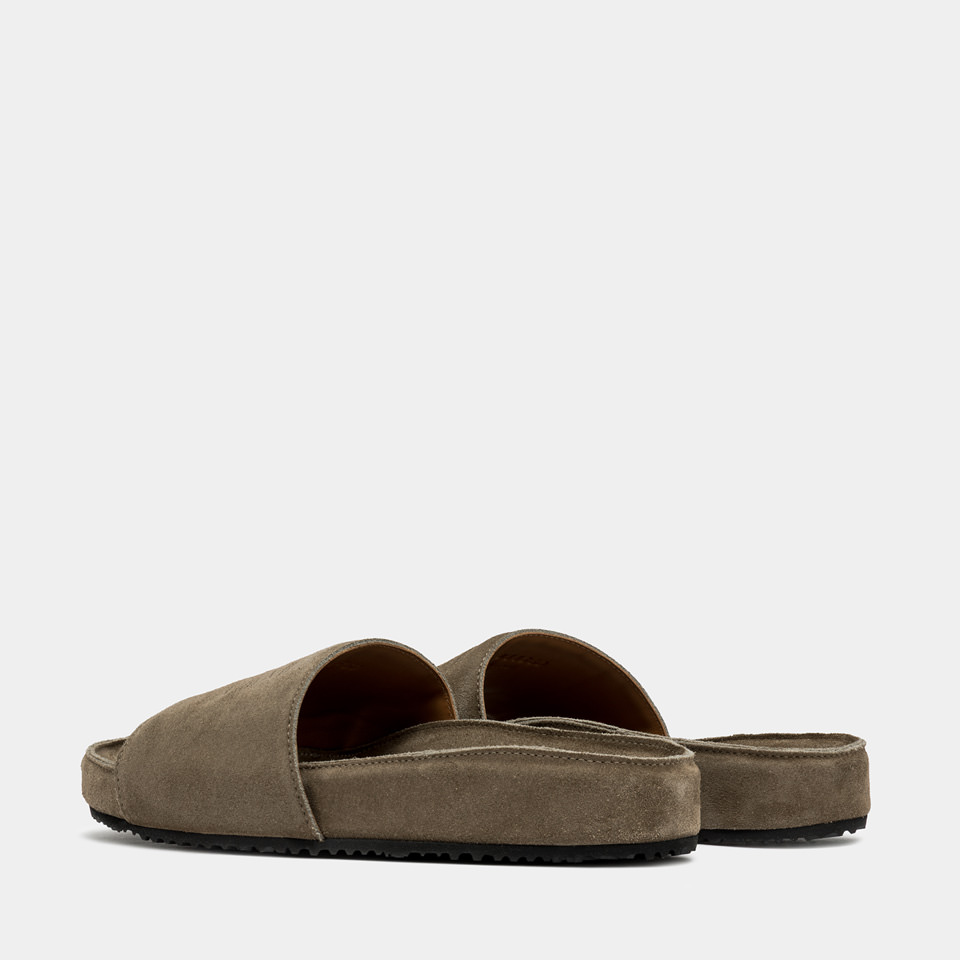 BUTTERO: SANDALE CORTONA EN DAIM LEAD GREY