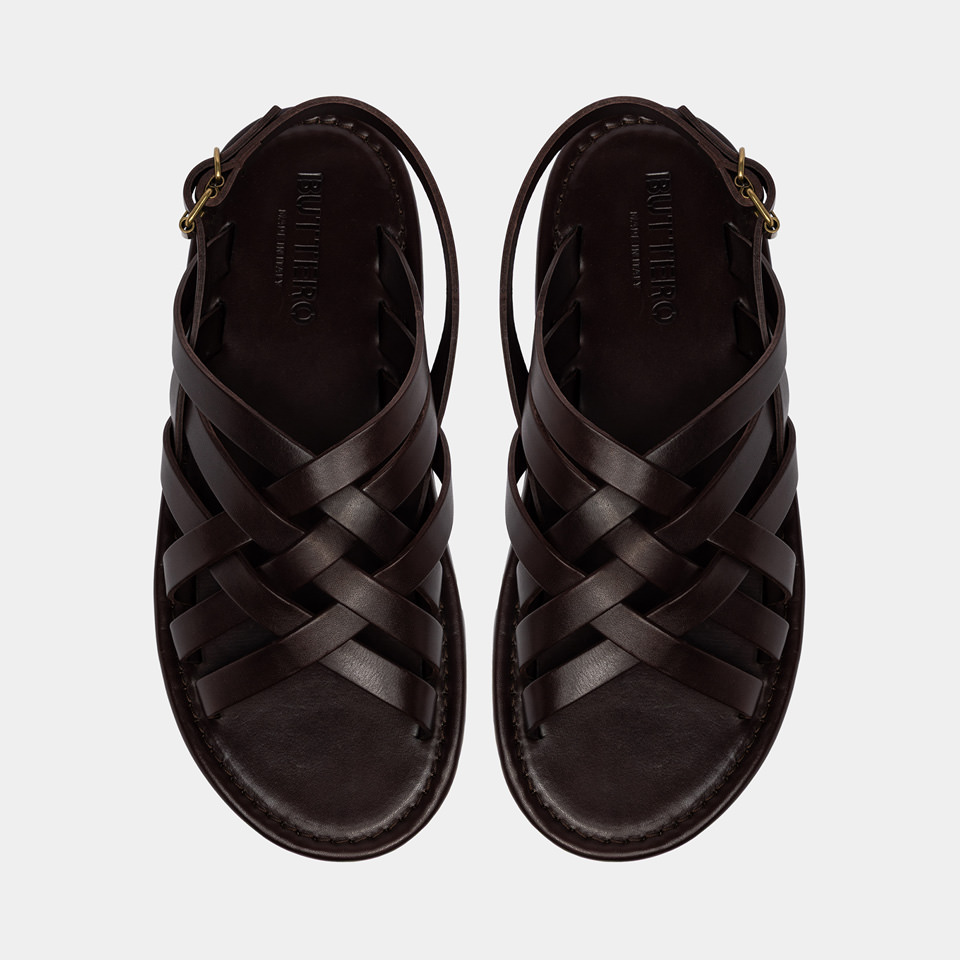 BUTTERO: SANDALO EL PASO CON CINTURINO IN PELLE 