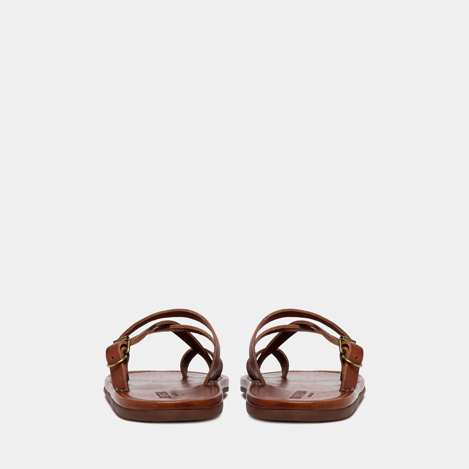 BUTTERO: SANDALO EL PASO IN PELLE CORTECCIA