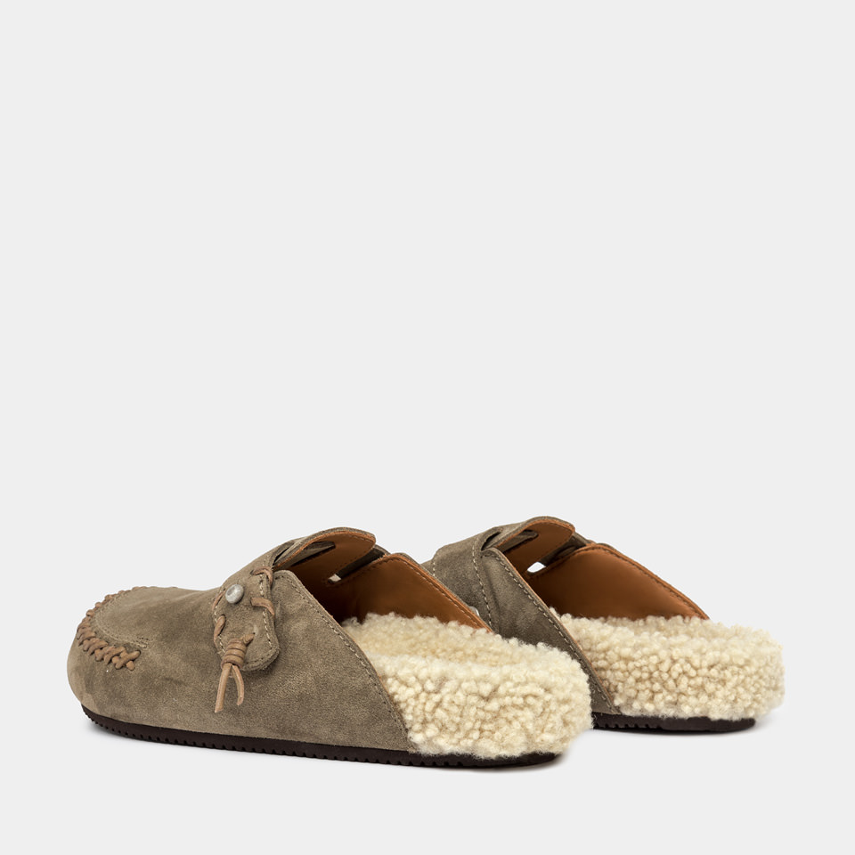 BUTTERO: SABOT GLAMPING EN DAIM NOIX DE COCO