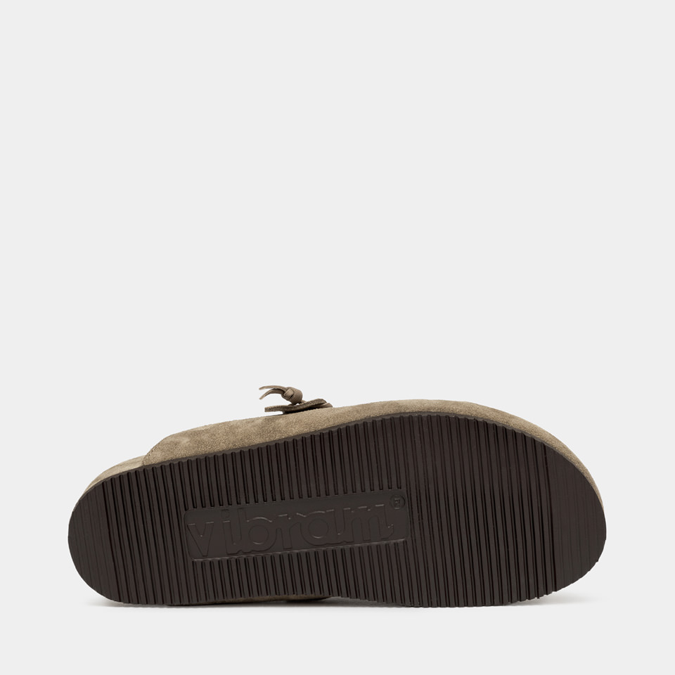 BUTTERO: SABOT GLAMPING EN DAIM LEAD GREY