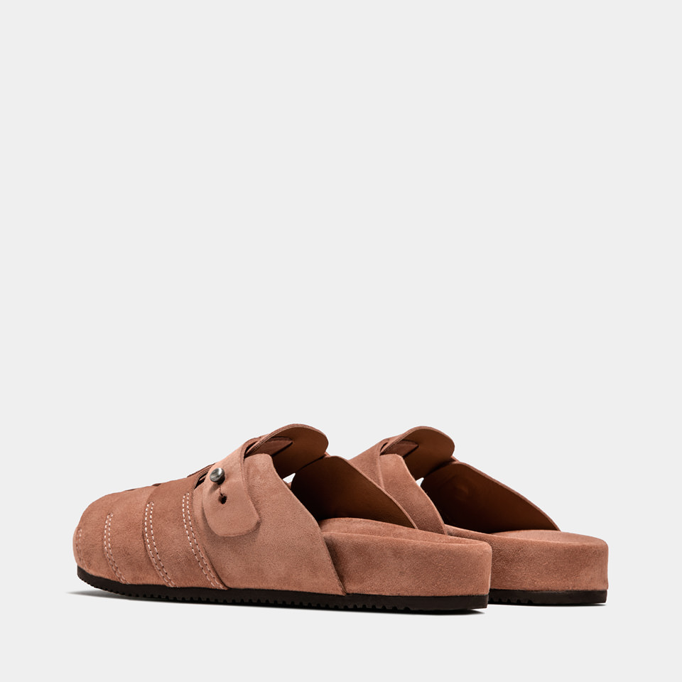BUTTERO: GLAMPING SANDALS IN SUEDE COLOR PINK AND ORANGE