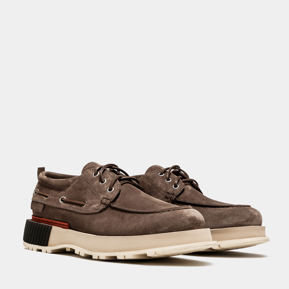 BUTTERO: BLITZ BOAT SHOES IN COCONUT SUEDE