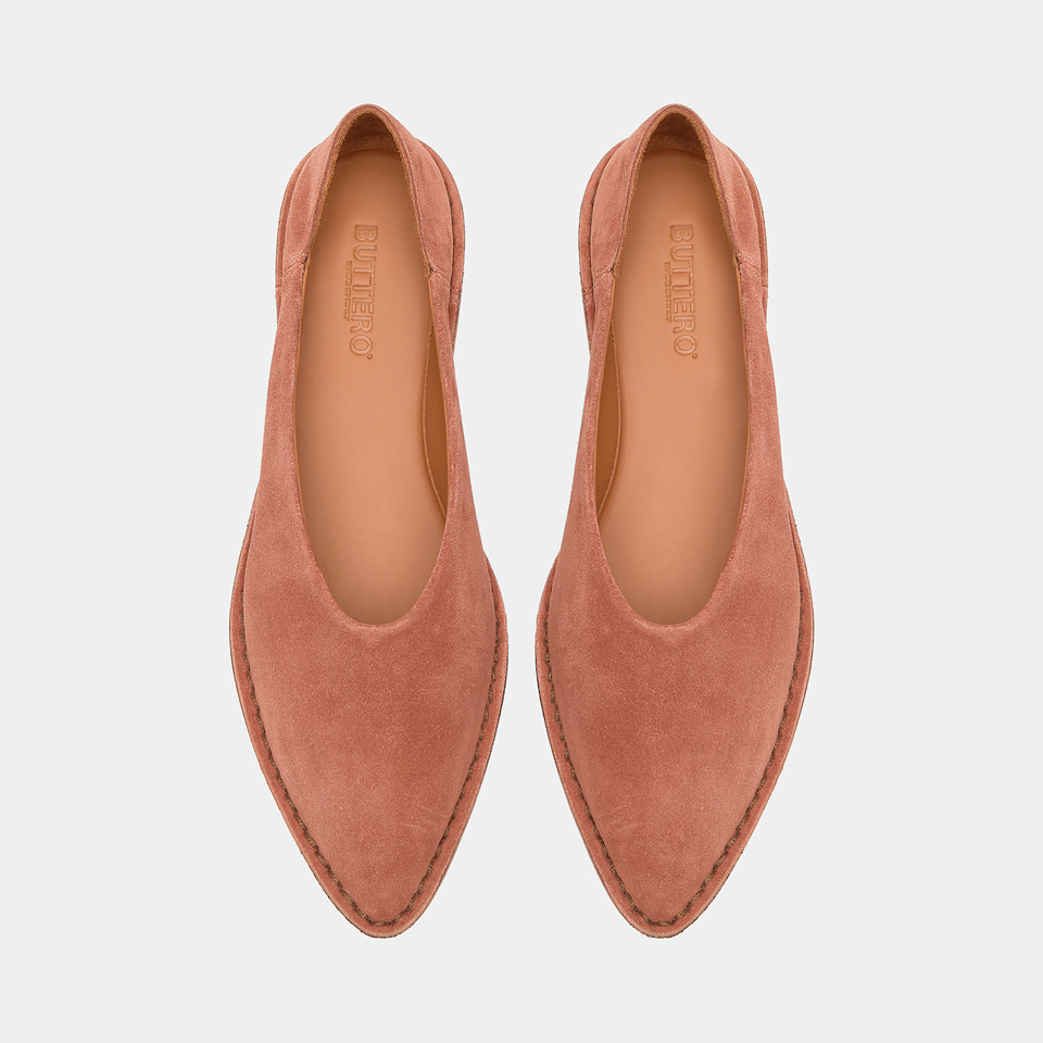 BUTTERO: SLIPPER  RIVIERA IN SUEDE TAN