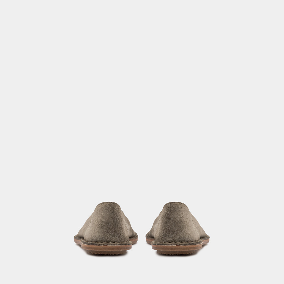 BUTTERO: RIVIERA SLIPPERS IN FOREST COLOR SUEDE