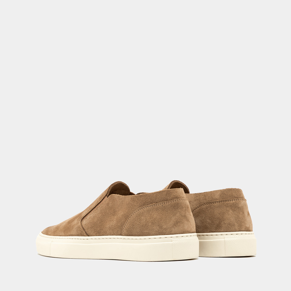 BUTTERO: TANINO SNEAKERS IN COPPER SUEDE