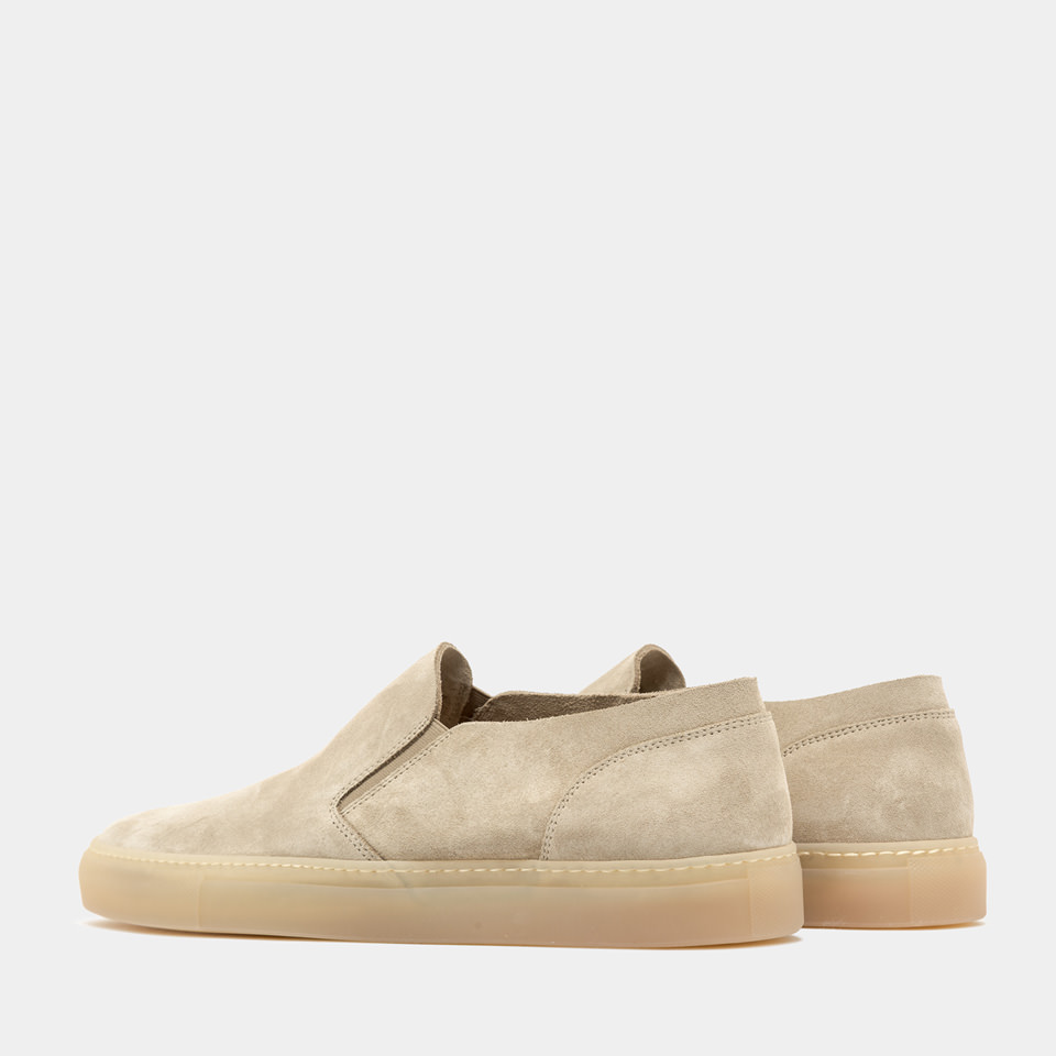 BUTTERO: TANINO SNEAKERS IN BEIGE SUEDE