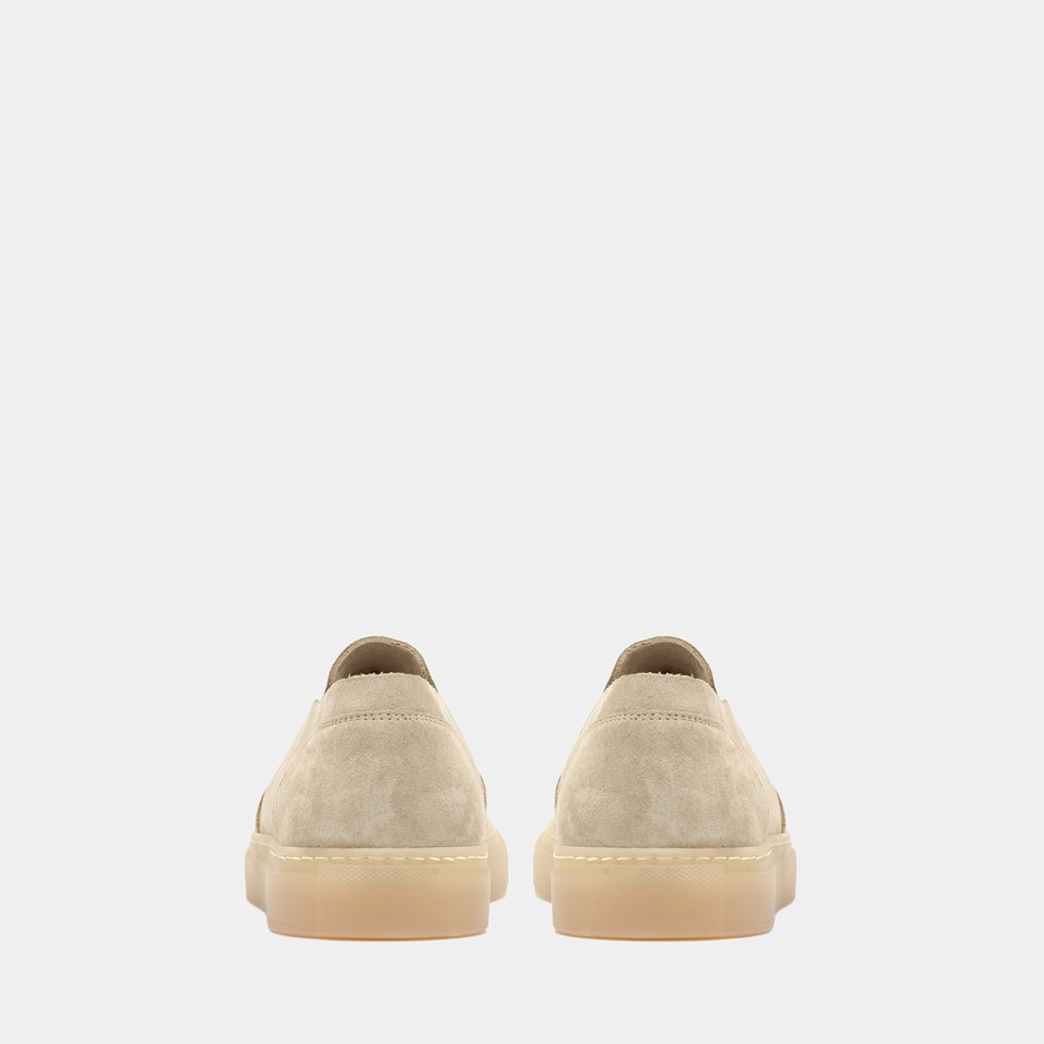 BUTTERO: TANINO SNEAKERS IN BEIGE SUEDE