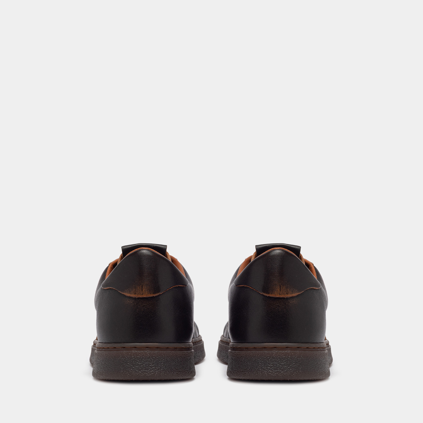 BUTTERO BURRO SNEAKERS IN WALNUTS AGED LEATHER B11740ETRUVTS-UG1