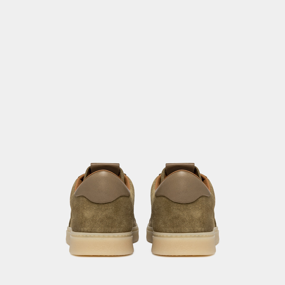 BUTTERO: SNEAKERS BURRO EN SUÈDE GRIS PLOMB