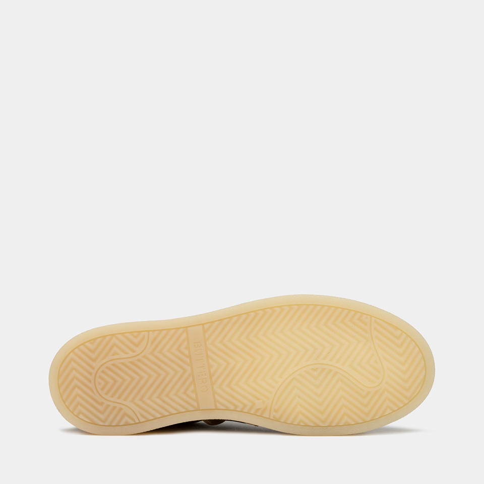 BUTTERO: BURRO SNEAKERS IN COPPER BROWN SUEDE
