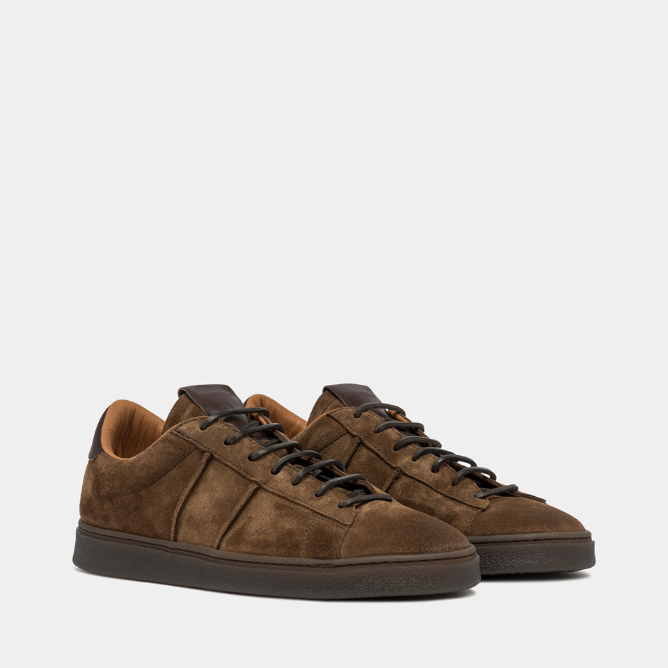 BUTTERO: BURRO SNEAKERS SIGARO SUEDE