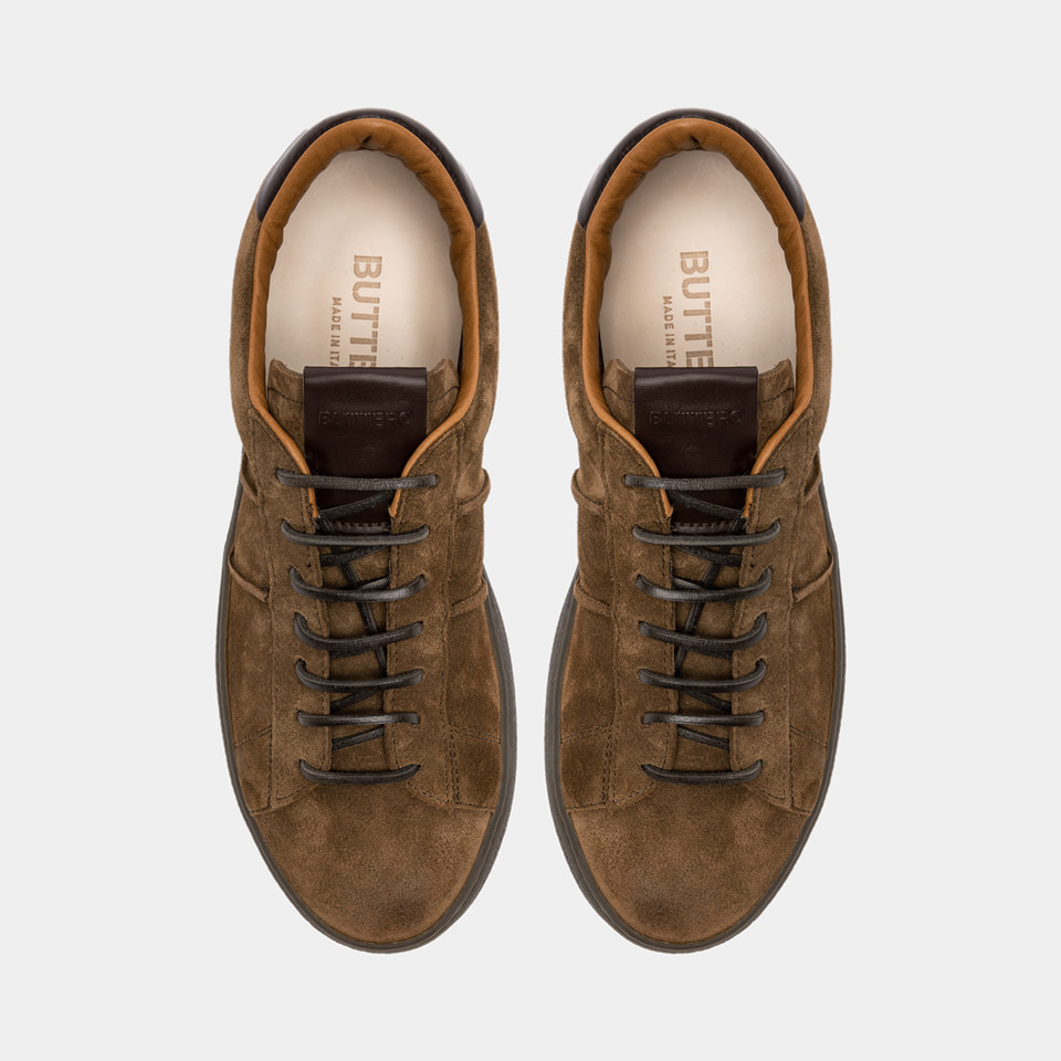 BUTTERO: BURRO SNEAKERS SIGARO SUEDE