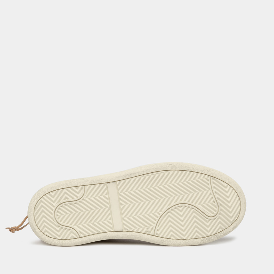 BUTTERO: CIRCOLO SNEAKERS IN SIENNA WOOL AND LEATHER 