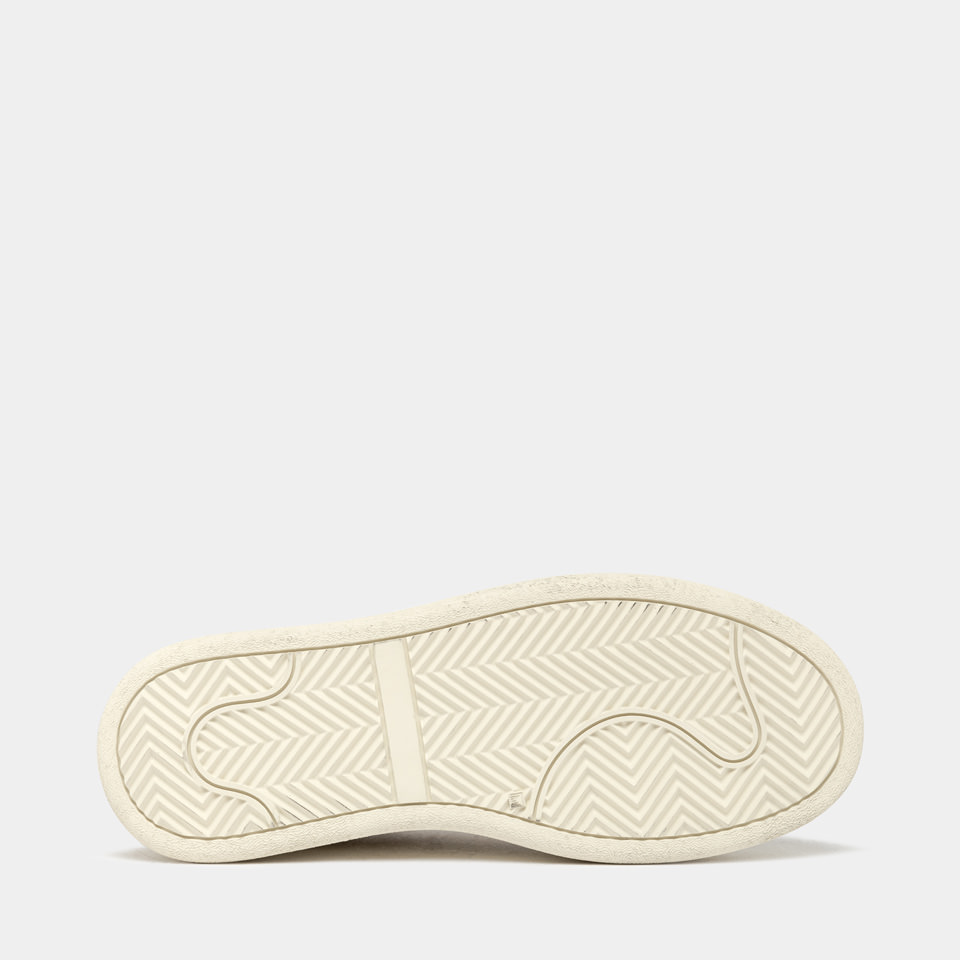 BUTTERO: BASKET CIRCOLO EN CUIR BISCUIT