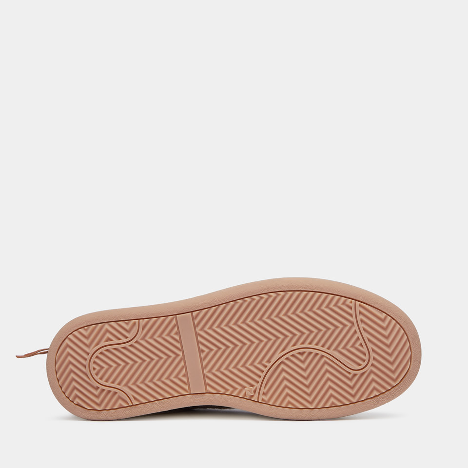 BUTTERO: SNEAKERS CIRCOLO IN PELLE E LANA COLORE BEIGE