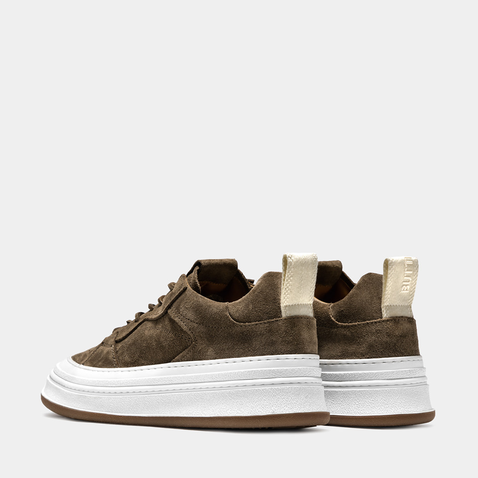BUTTERO: SNEAKERS CIRCOLO IN SUEDE COCCO