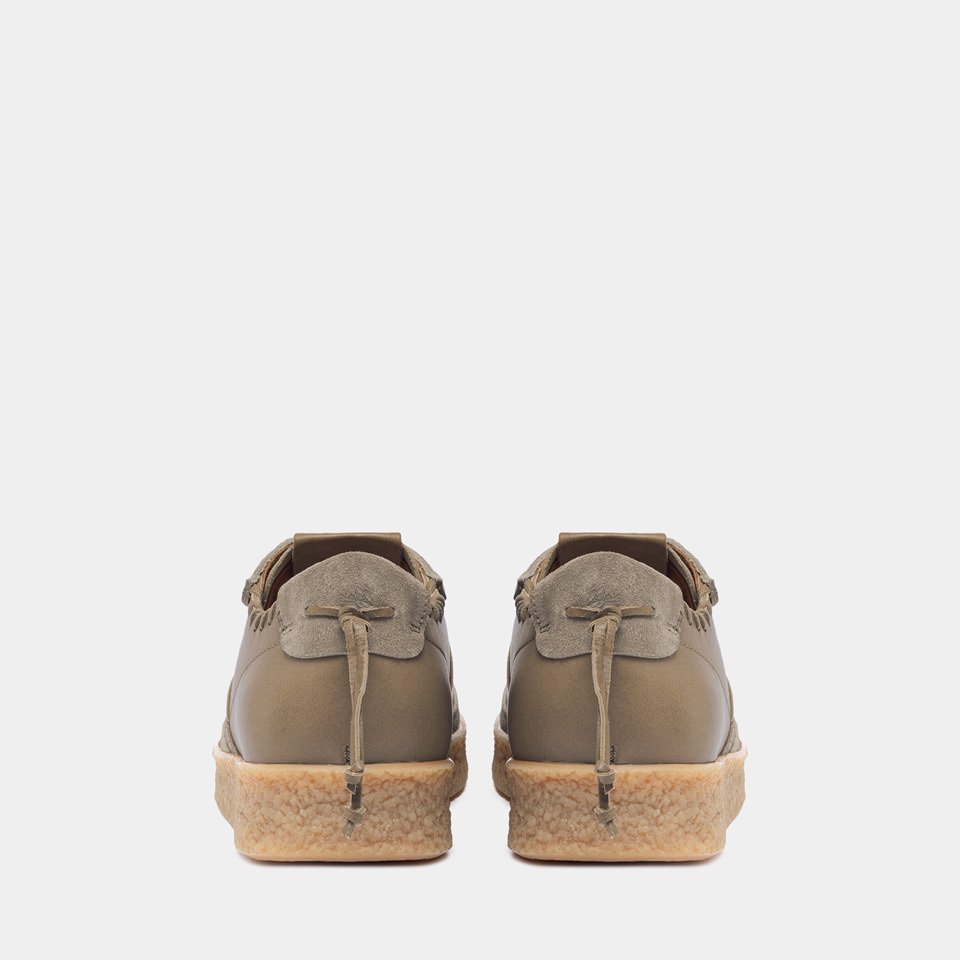 BUTTERO: SNEAKERS CRESPO IN PELLE KHAKI