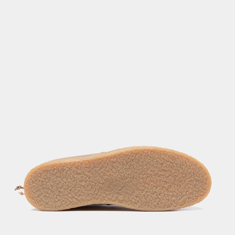 BUTTERO: SNEAKERS CRESPO IN PELLE KHAKI