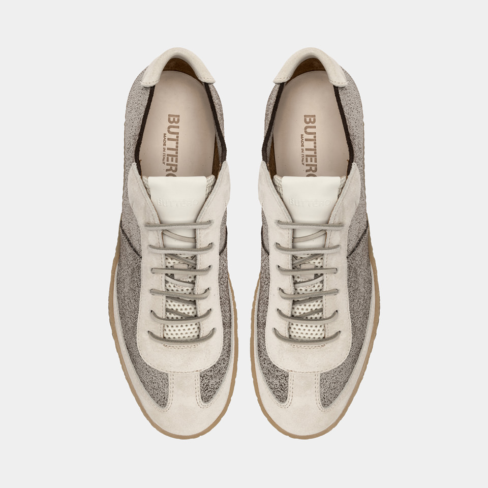 BUTTERO: SNEAKERS CRESPO IN SUEDE COTTO 
