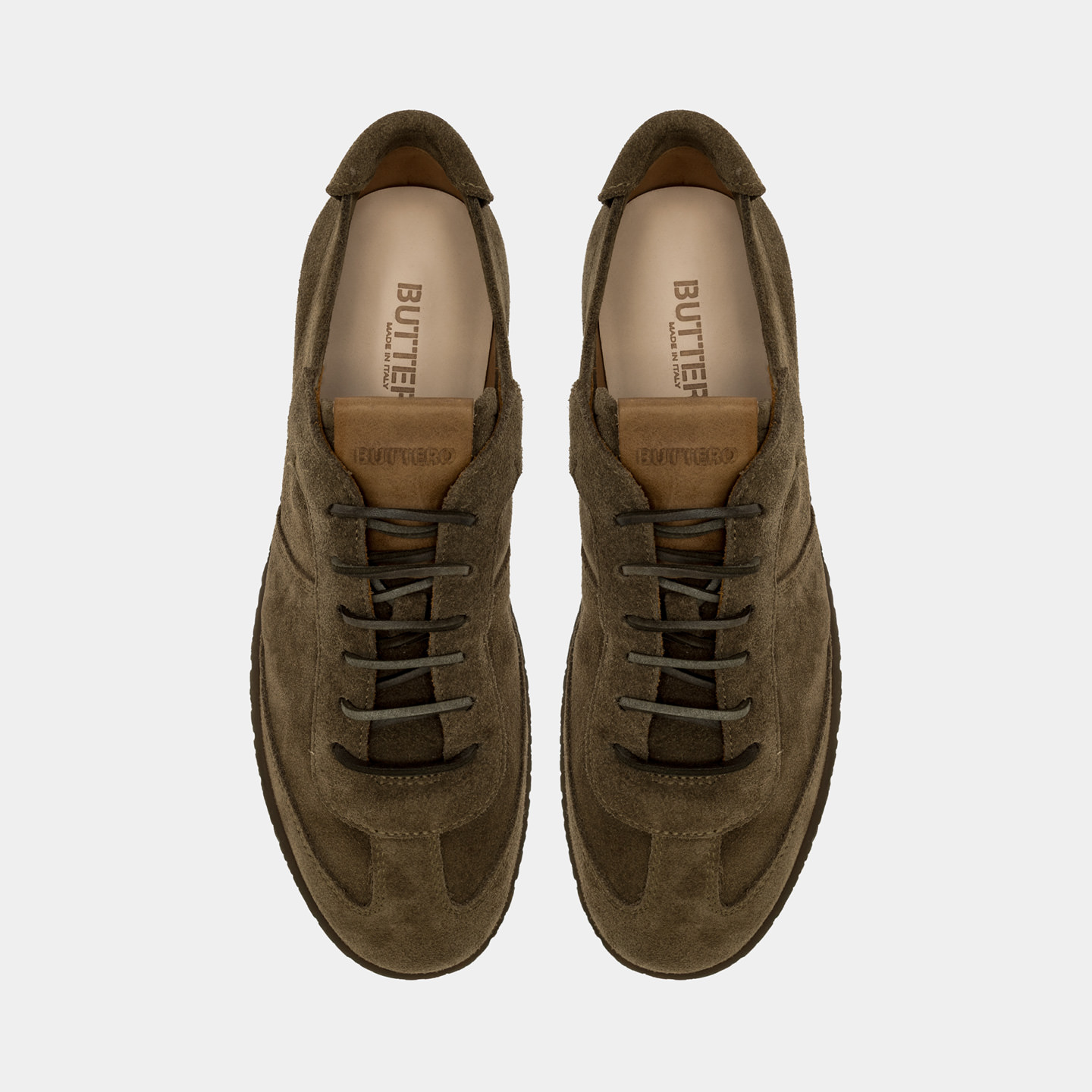 BUTTERO CRESPO SNEAKERS IN FOREST SUEDE B10500MASS-UG1/15