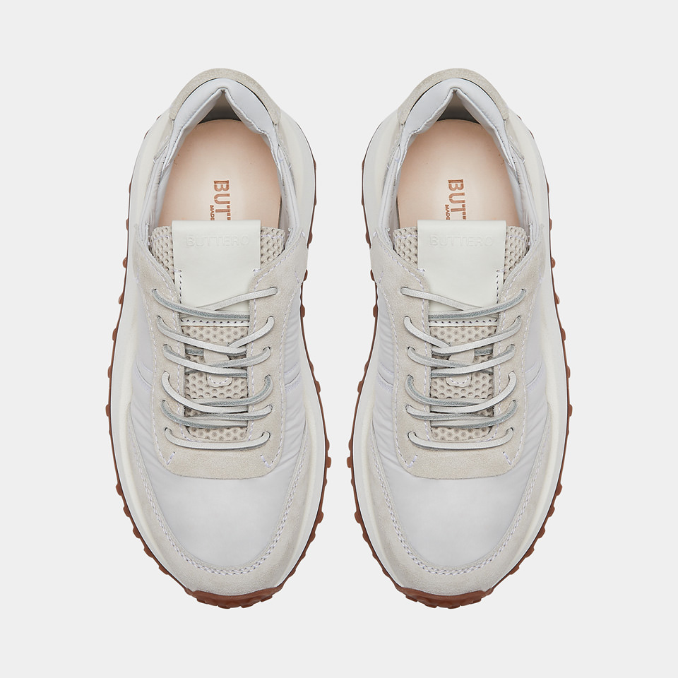 BUTTERO: SNEAKERS FUTURA IN NYLON E SUEDE LAMB