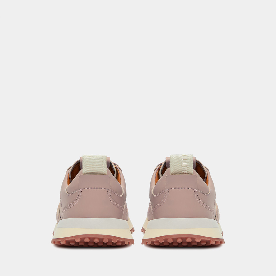 BUTTERO: FUTURA SNEAKERS IN ANTIQUE PINK LEATHER