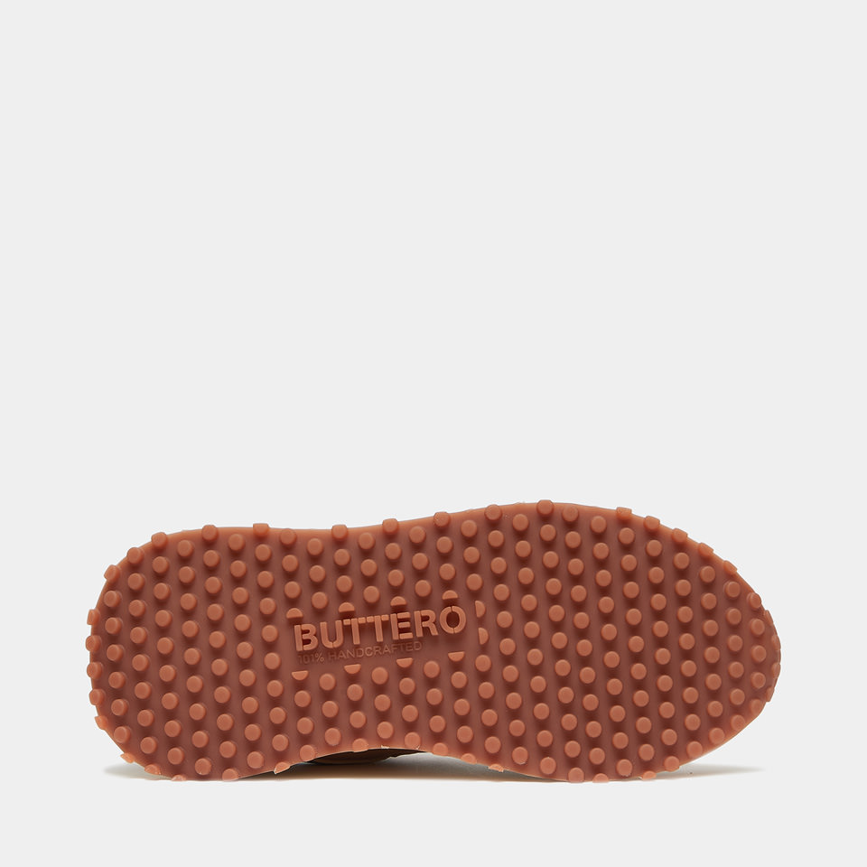BUTTERO: SNEAKERS FUTURA IN PELLE ROSA ANTICO