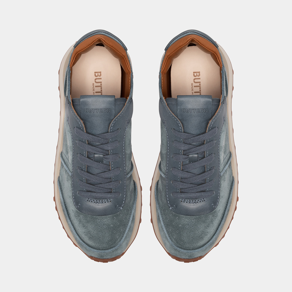 BUTTERO: SNEAKERS FUTURA IN SUEDE AVIATOR