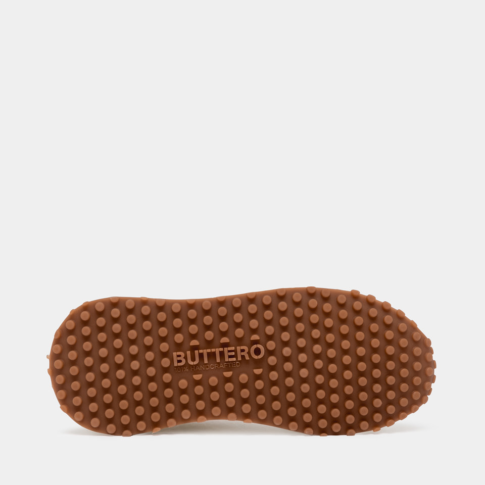 BUTTERO: SNEAKERS FUTURA IN SUEDE RUST