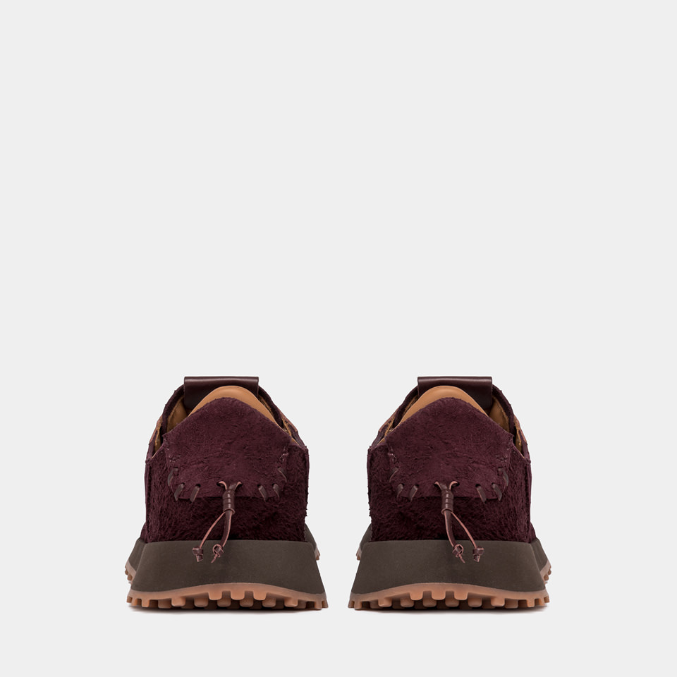 BUTTERO: SNEAKERS FUTURA IN SUEDE SPAZZOLATO AMARONE