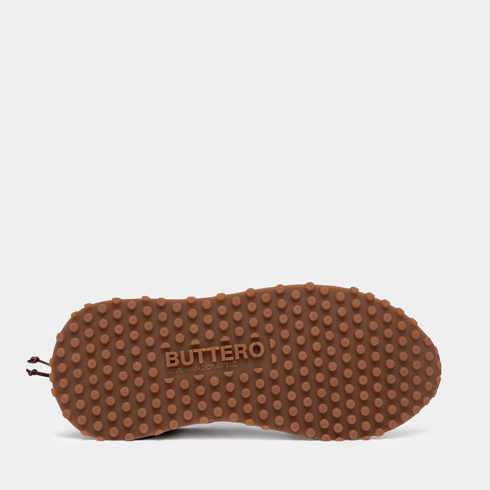 BUTTERO: SNEAKERS FUTURA IN SUEDE SPAZZOLATO AMARONE