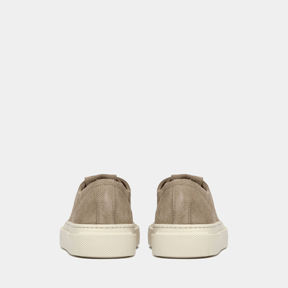 BUTTERO: SNEAKERS TANINA IN SUEDE SAND