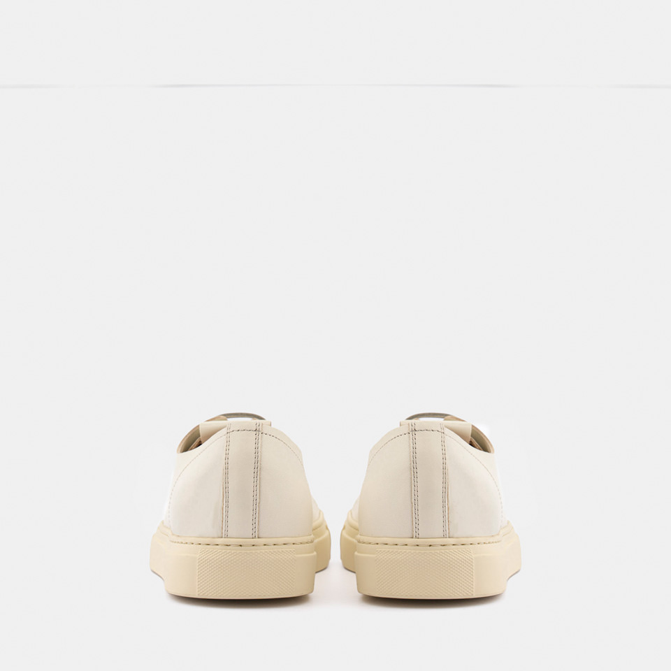 BUTTERO: SNEAKERS TANINO IN PELLE PANNA