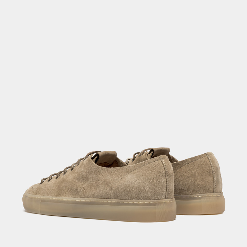 BUTTERO: TANINO SNEAKERS IN BEIGE SUEDE