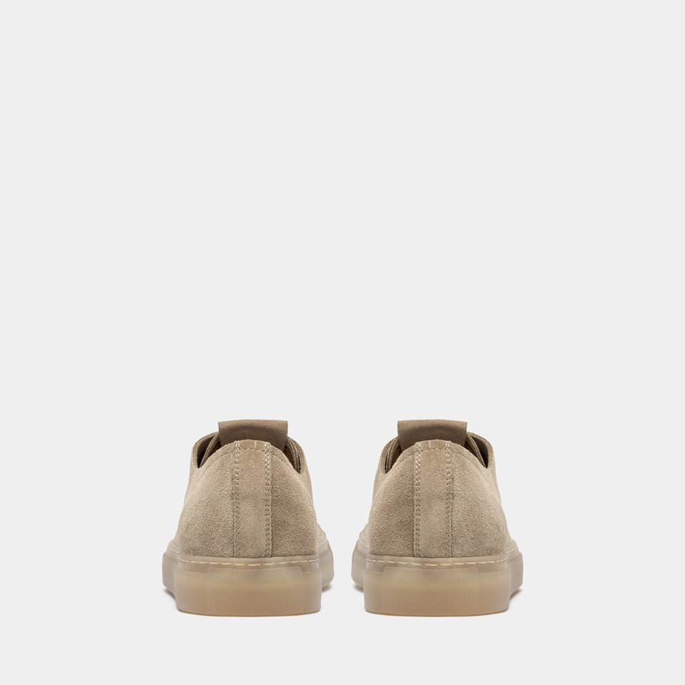 BUTTERO: TANINO SNEAKERS IN BEIGE SUEDE
