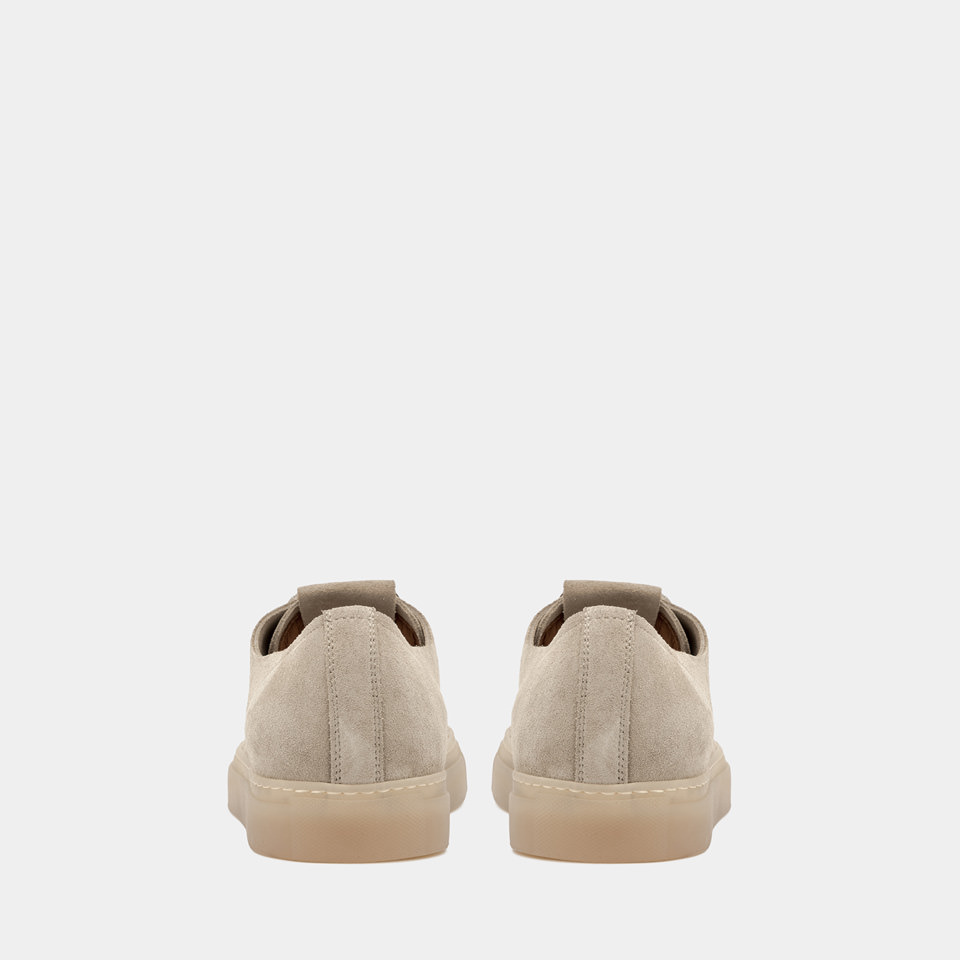 BUTTERO: TANINO SNEAKERS IN BEIGE SUEDE