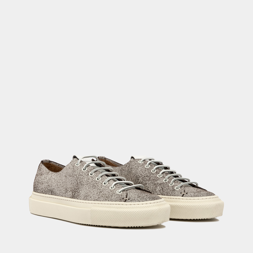 BUTTERO: SNEAKERS TANINO IN SUEDE COTTO