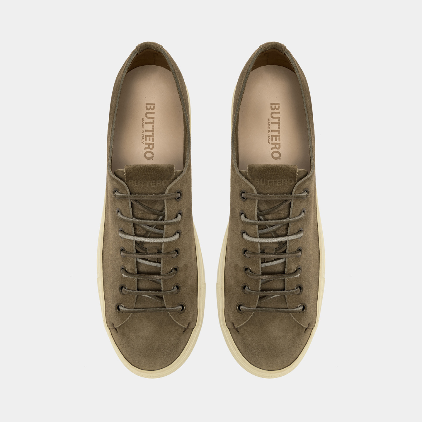 BUTTERO｜SNEAKERS (B10600 VARA 02) BUTTERO TANINO SNEAKERS IN LEAD GRAY SUEDE B11600GORHSF-UG1