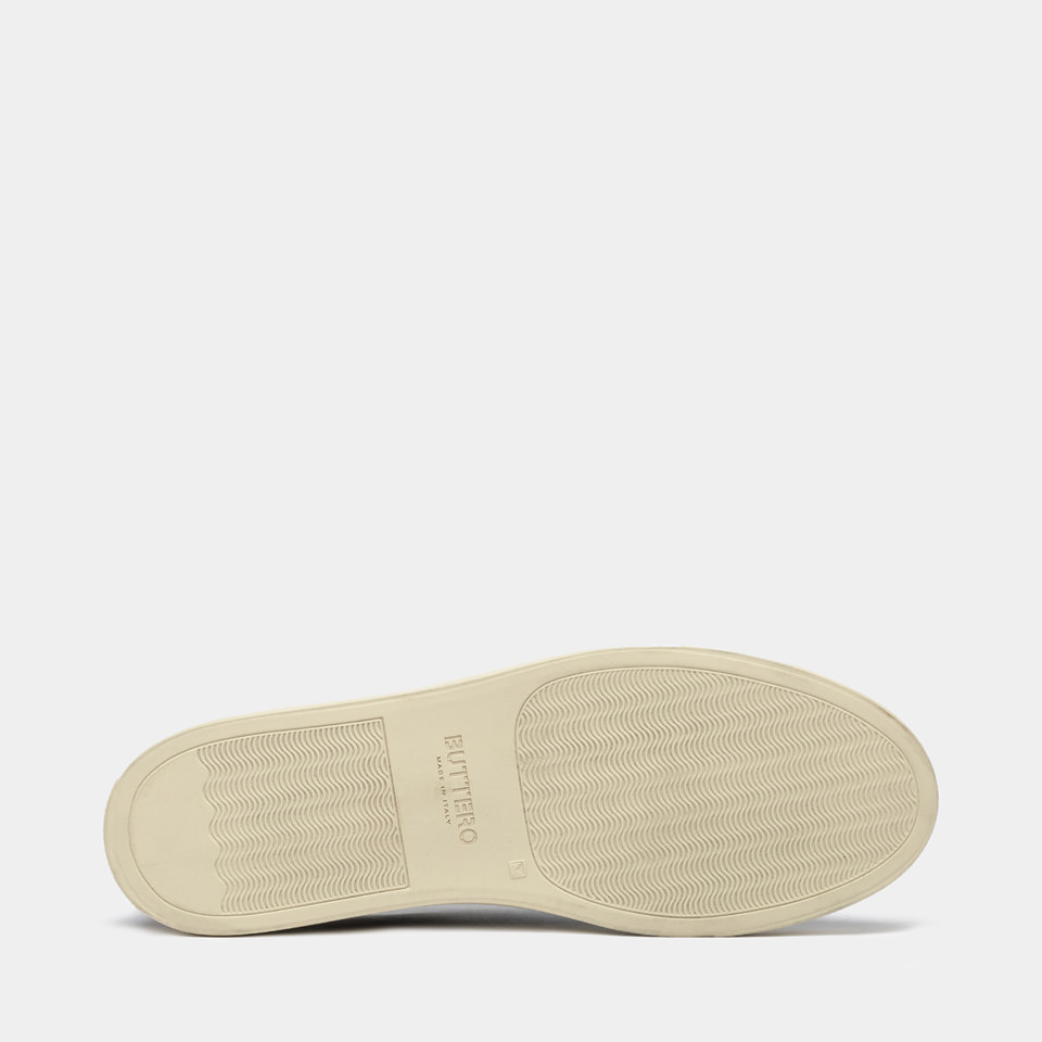BUTTERO: TANINO SNEAKERS IN LEAD GRAY SUEDE