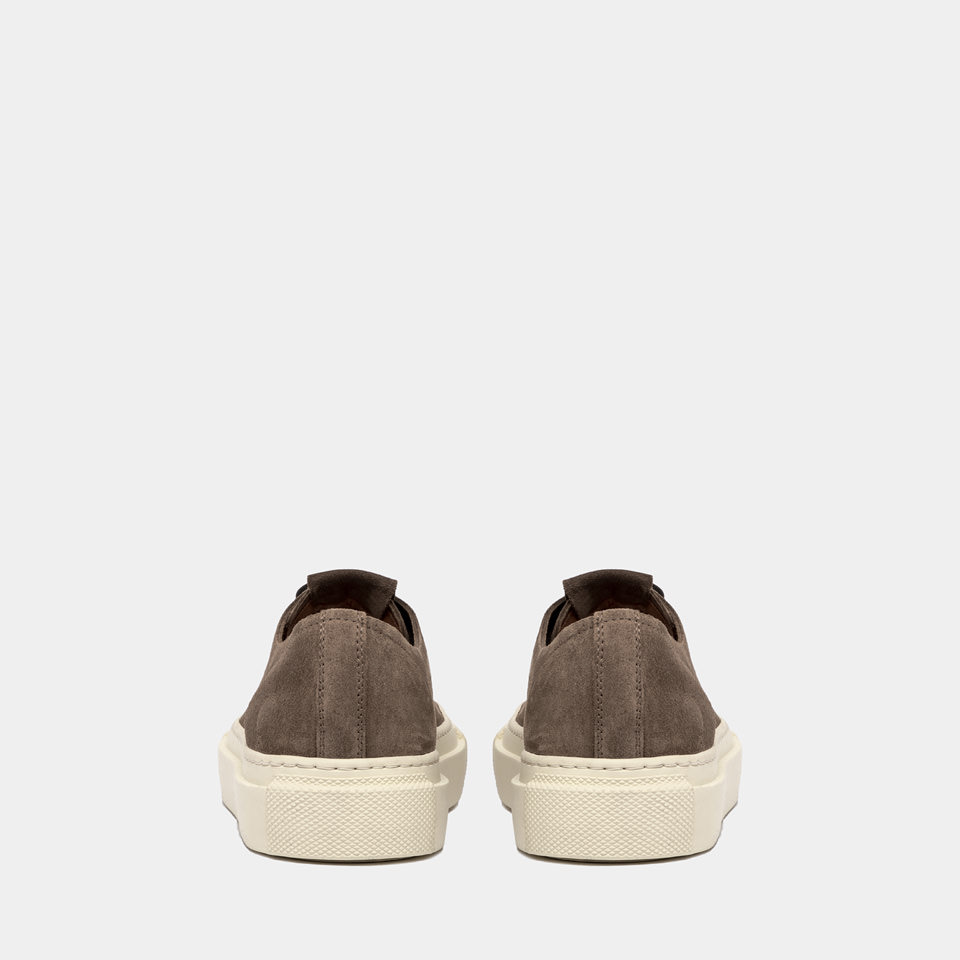BUTTERO: SNEAKERS TANINO IN SUEDE TABACCO