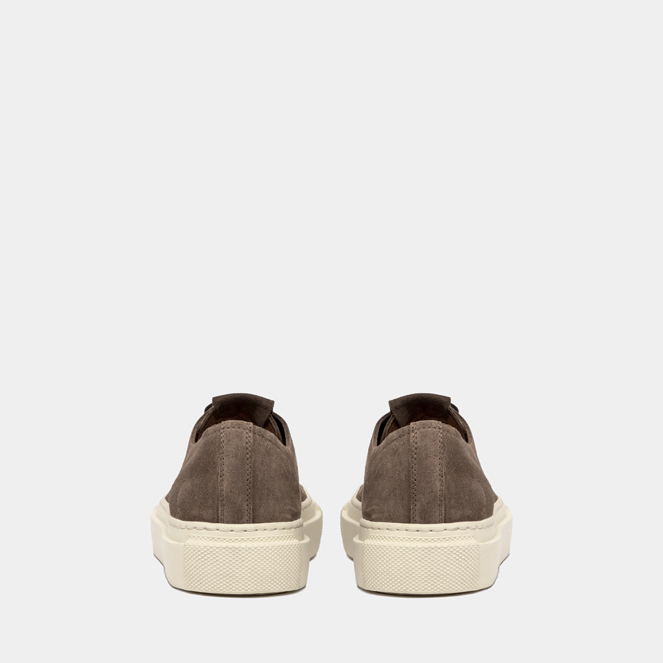 BUTTERO: SNEAKERS TANINO IN SUEDE TABACCO