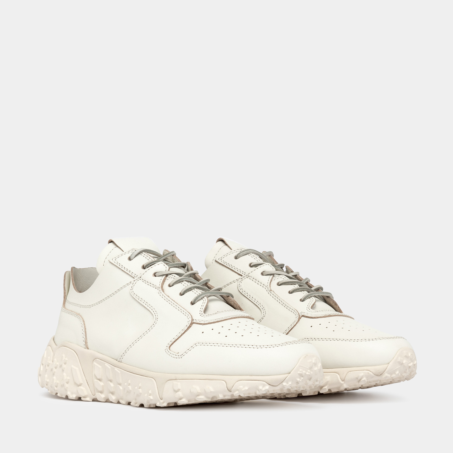 VINCI X SNEAKERS IN WHITE LEATHER