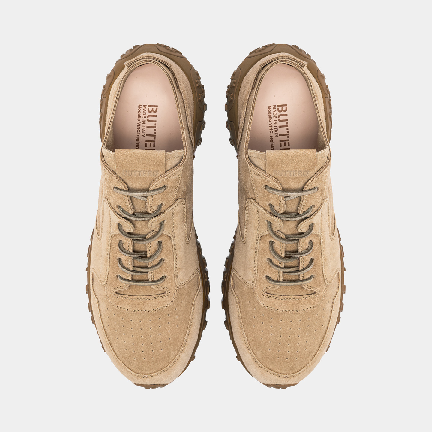 BUTTERO SNEAKERS VINCI X IN SUEDE BEIGE B10540GORH UG1 119 TAOS
