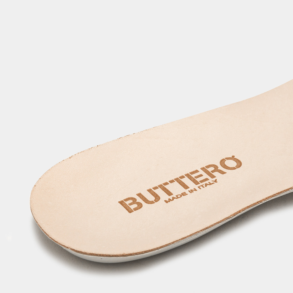 BUTTERO: CARRERA INSOLE IN NATURAL LEATHER FOR MEN