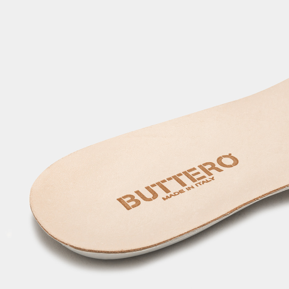 BUTTERO: CRESPO INSOLE IN NATURAL LEATHER FOR MEN