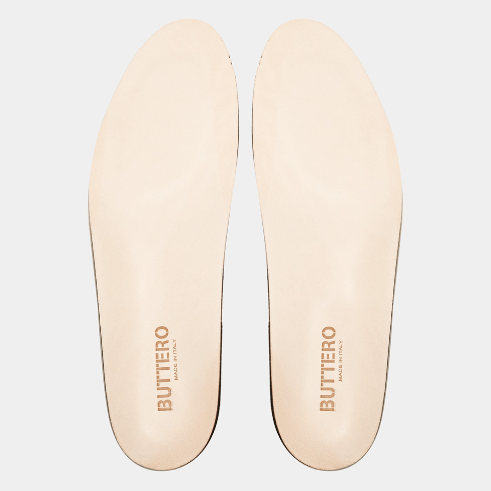 BUTTERO: CARGO/T.BONE INSOLE IN NATURAL LEATHER FOR MEN