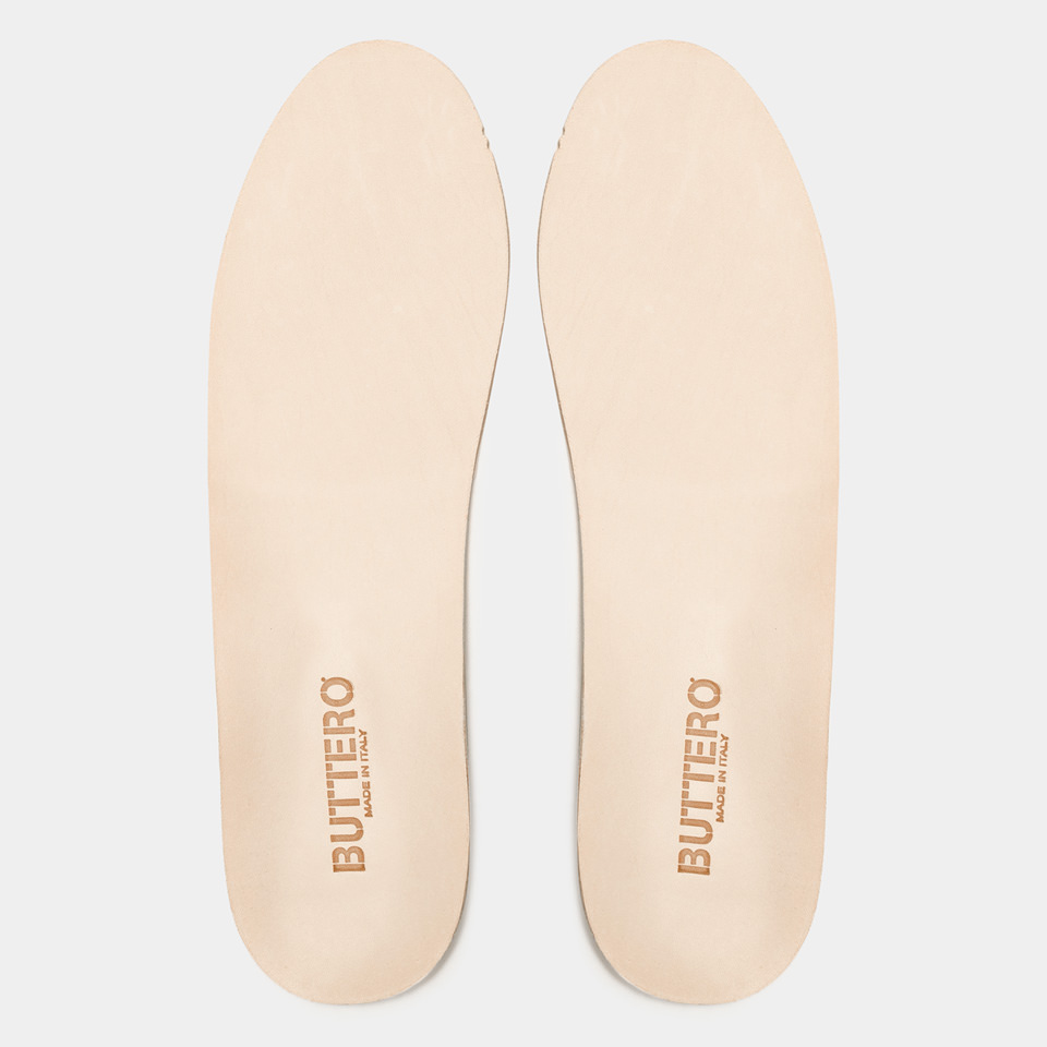 BUTTERO: SEMELLE EN CUIR TANINO POUR HOMME