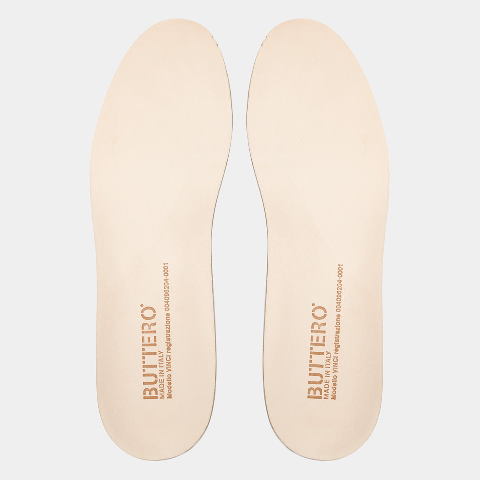 BUTTERO: VINCI INSOLE IN NATURAL LEATHER FOR MEN