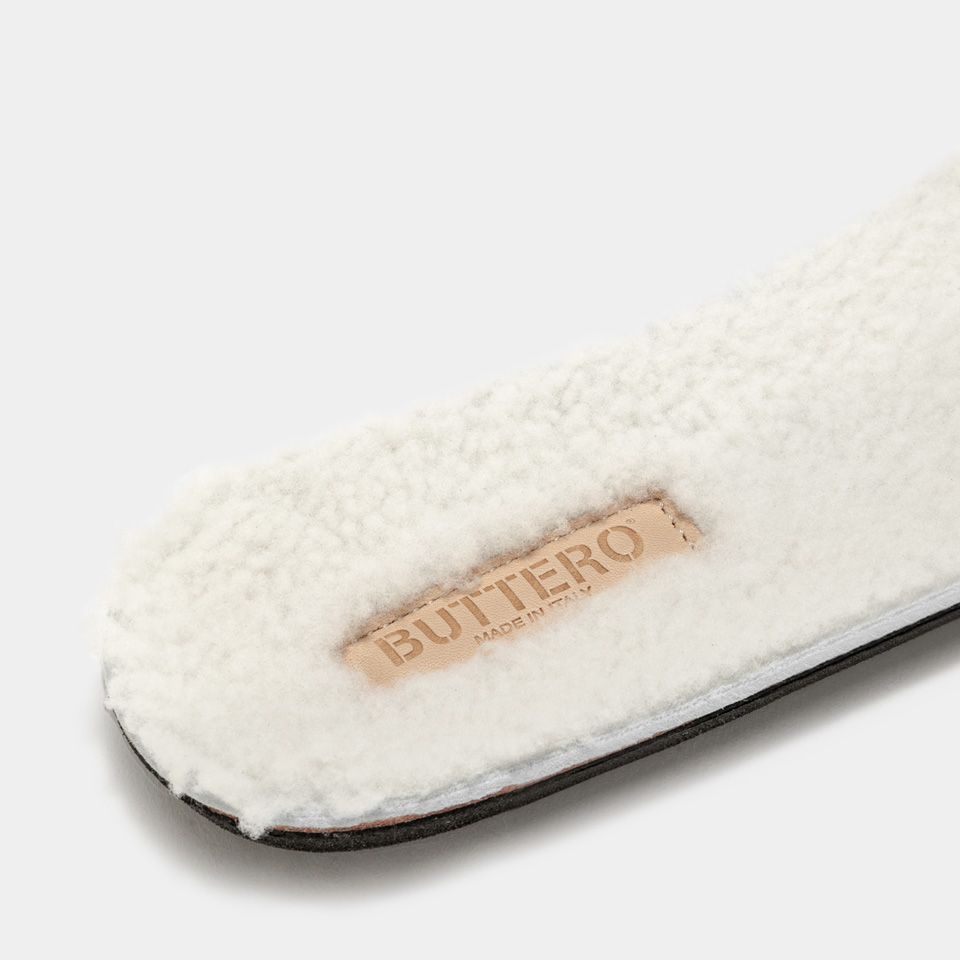 BUTTERO: SOLETTO IN SHEARLING ALPI/CANALONE PER UOMO